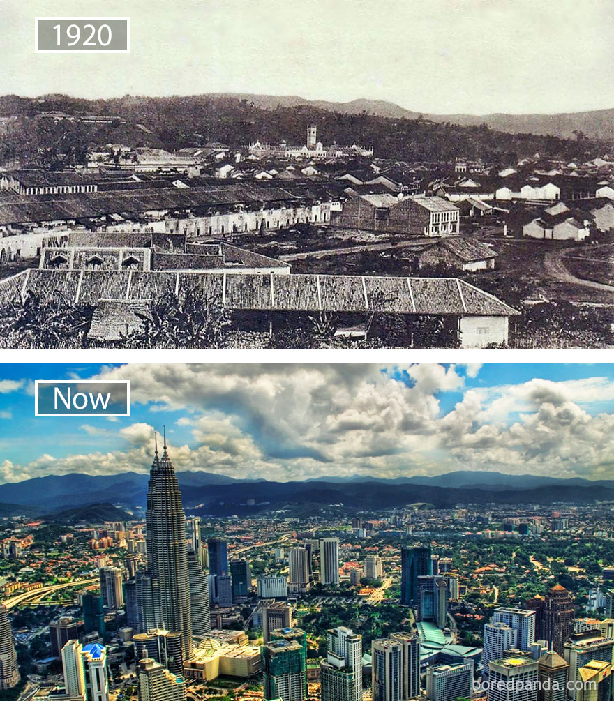 #28 Kuala Lumpur, Malaysia - 1920 And Now
