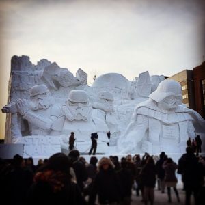 giant star wars snow sculpture sapporo festival japan 22 605x605