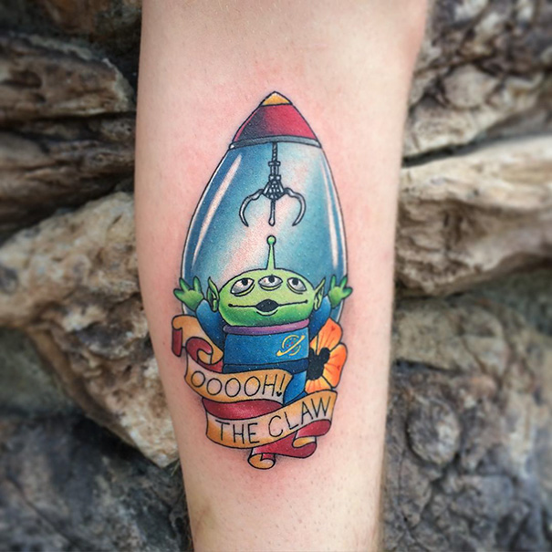 #22 Ooooh The Claw Toy Story Tattoo