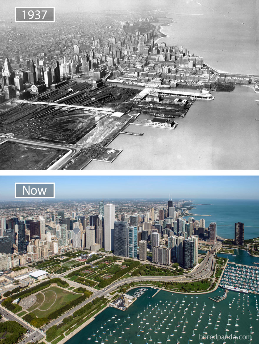 #24 Chicago, Usa 1937 And Now