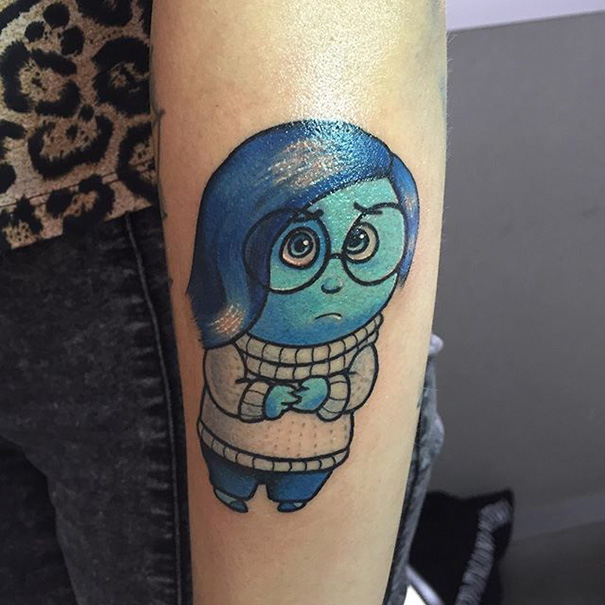 #27 Inside Out Sadness Tattoo