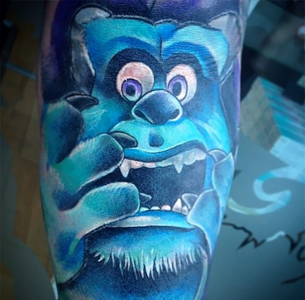 #45 Monsters Inc. Sulley Tattoo
